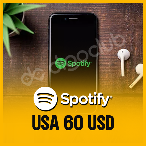 Spotify - 60 USD, Gift Card